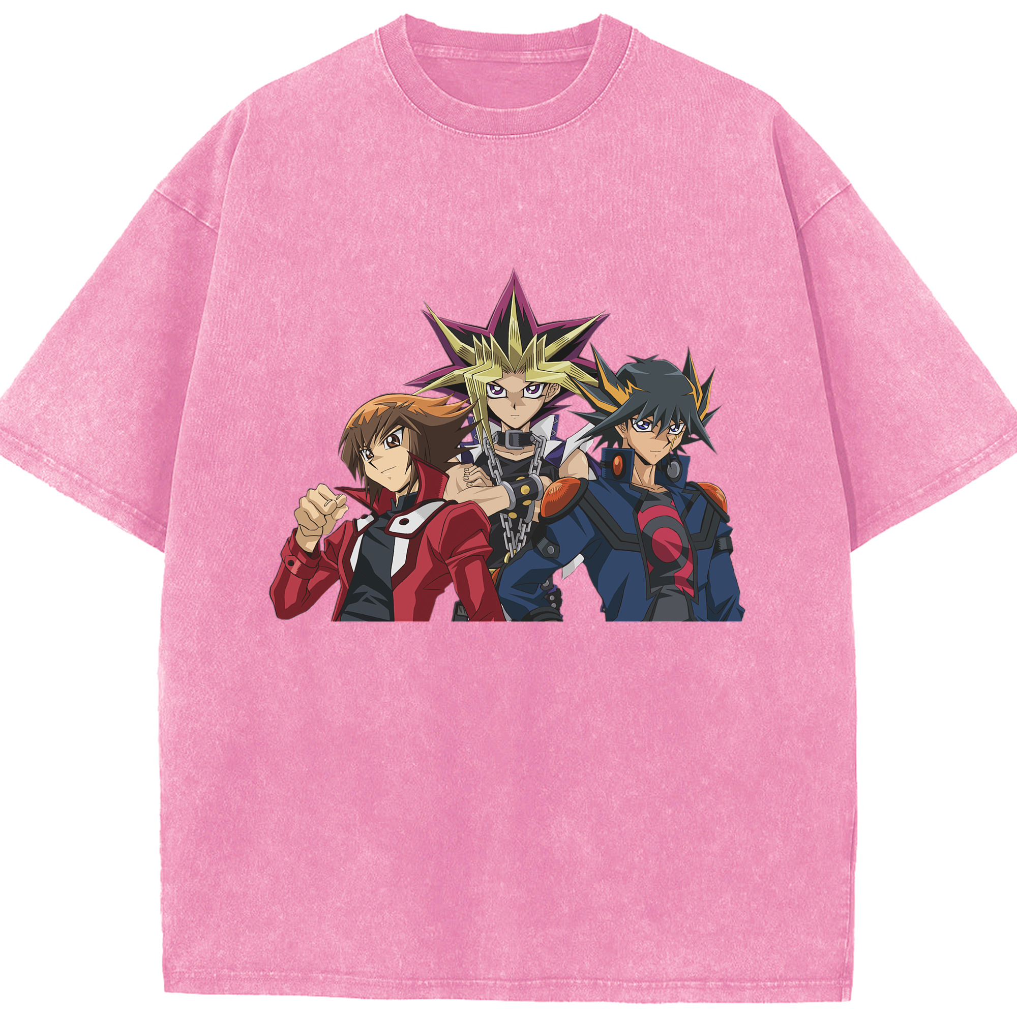 （画像用） 遊☆戯☆王 Yu-Gi-Oh! 綿100% ヴィンテージ風 半袖Tシャツ（フロントプリント）
